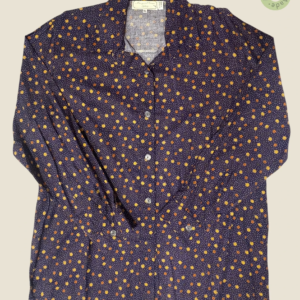 #406 – A deep, rich indigo purple base featuring a structured white micro-dot grid. Thi