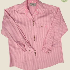 #123 – This professional shirt made on sligtly thicker cotton features a pink and white