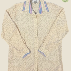 #261 – This shirt features a cream-colored base with a delicate, all-over micro-floral