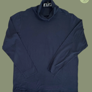 #612 – This topis a solid Navy throughout the body, sleeves and turtleneck. Photo #5298