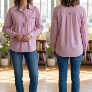 Sussie – Relaxed Fit Double Collar Shirt