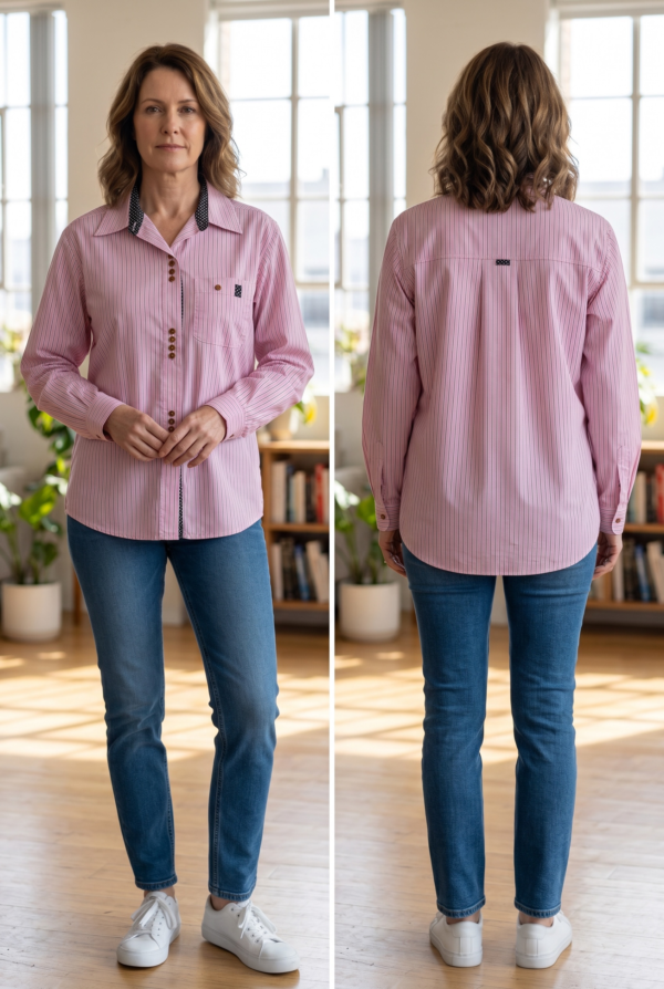 Sussie – Relaxed Fit Double Collar Shirt