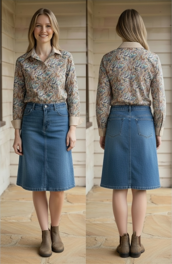 Greace - Classic Box Pleat Shirt