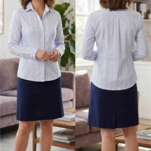 Poppy - Classic Fitted V-Neck Shirt
